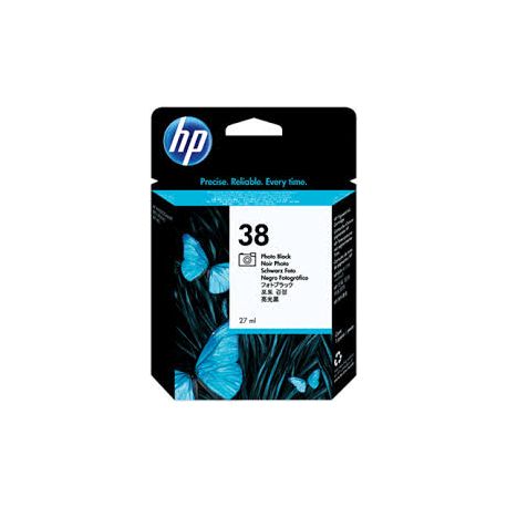 Cartouche Hp N°38 Noire Photo 850 Pages Cartouche Hp N°38 Noire Photo 850 Pages