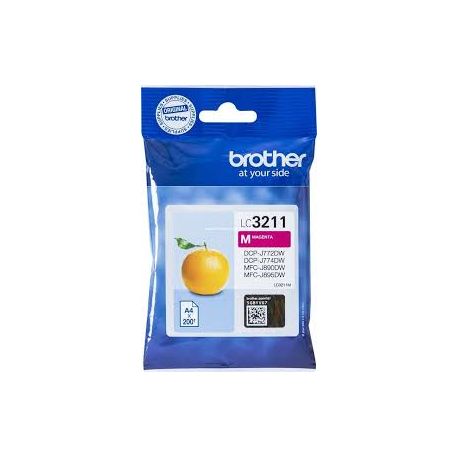 Cartouche Brother LC-3211 Magenta 200 Pages Cartouche Brother LC-3211 Magenta 200 Pages