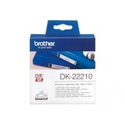 Ruban Brother DK-22210 Noir / Blanc 29 mm