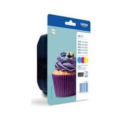 Cartouche Brother LC-123 - Pack de 3 - Couleurs 600 Pages