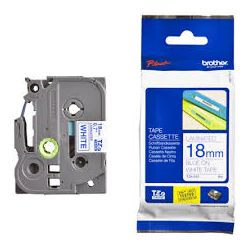 Ruban Brother TZE-243 Bleu / Blanc 18mm x 8m