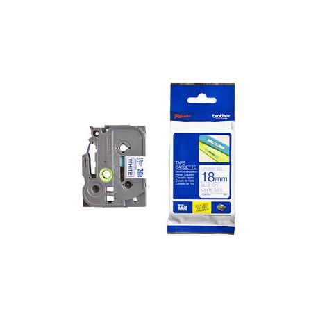 Ruban Brother TZE-243 Bleu / Blanc 18mm x 8m