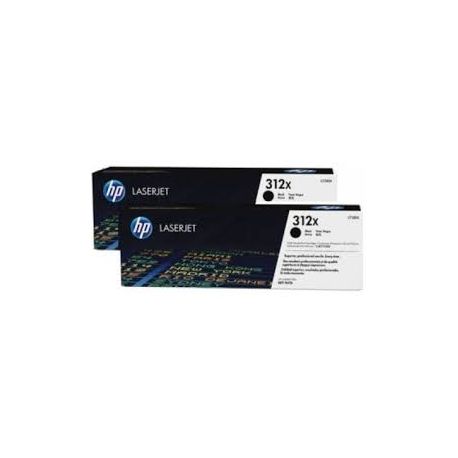 Toner Hp N°312X X2 Noir 4400 Pages Toner Hp N°312X X2 Noir 4400 Pages