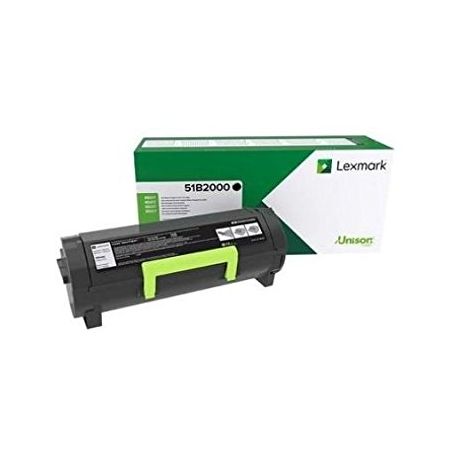 Toner Lexmark 51B2000 Noir 2500 Pages Toner Lexmark 51B2000 Noir 2500 Pages