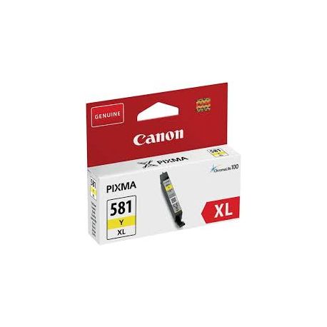 Cartouche Canon CLI-581 XL Jaune 515 Pages Cartouche Canon CLI-581 XL Jaune 515 Pages