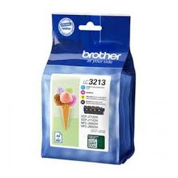 Cartouche Brother LC-3213 - Pack de 4 - Noire et Couleurs 400 Pages