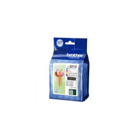Cartouche Brother LC-3213 Noire et Couleurs 400 Pages Cartouche Brother LC-3213 Noire et Couleurs 400 Pages