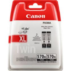 Cartouche Canon PGI-570 XL - Pack de 2 - Noire 500 Pages