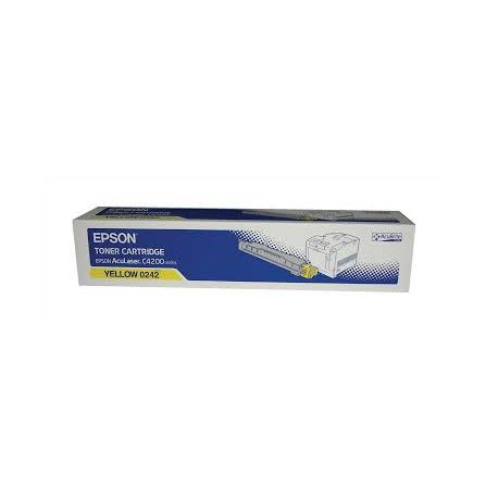 Toner Epson C13S050242 Pour C4200DN Jaune 8500 Pages Toner Epson C13S050242 Pour C4200DN Jaune 8500 Pages
