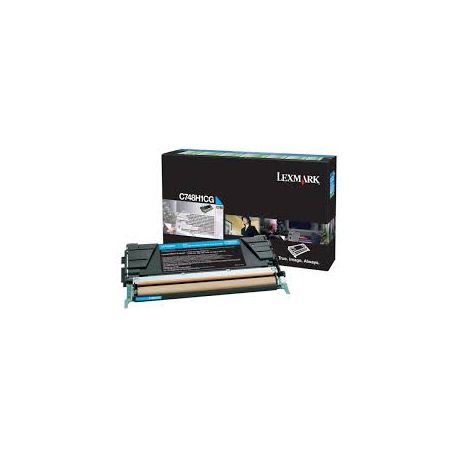 Toner Lexmark C748H1CG Cyan 10000 Pages