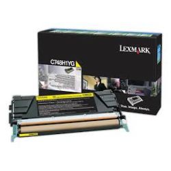 Toner Lexmark C748H1YG Jaune 10000 Pages