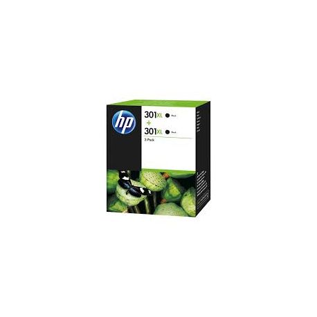 Cartouche Hp N° 301 XL - Pack de 2 - Noir 480 Pages Cartouche Hp N° 301 XL - Pack de 2 - Noir 480 Pages