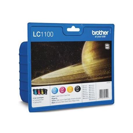 Cartouche Brother LC1100 - Pack de 4 - Noire et Couleurs 325 Pages Cartouche Brother LC1100 - Pack de 4 - Noire et Couleurs 325 Pages