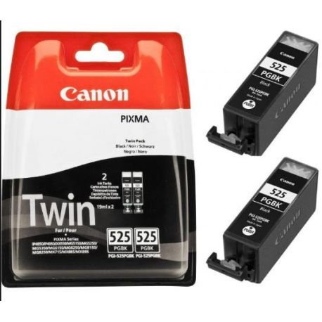 Cartouche Canon PGI-525 - Pack de 2 - Noire 323 Pages Cartouche Canon PGI-525 - Pack de 2 - Noire 323 Pages