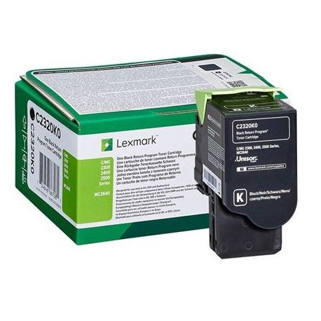 Toner Lexmark C2320 Noir 1000 Pages Toner Lexmark C2320 Noir 1000 Pages