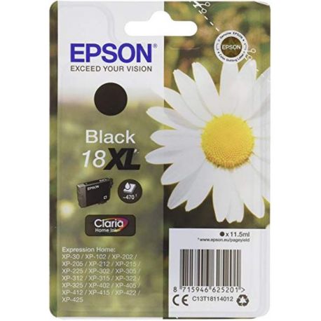 Cartouche Epson 18 XL Noire 470 Pages Cartouche Epson 18 XL Noire 470 Pages