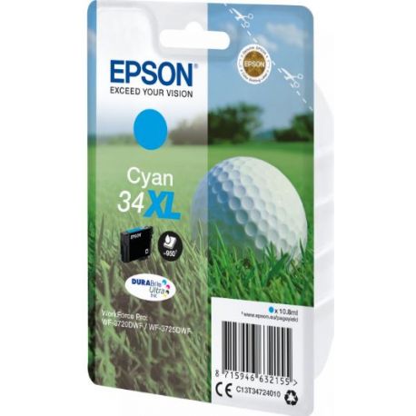 Cartouche Epson 34 XL Cyan 950 Pages Cartouche Epson 34 XL Cyan 950 Pages
