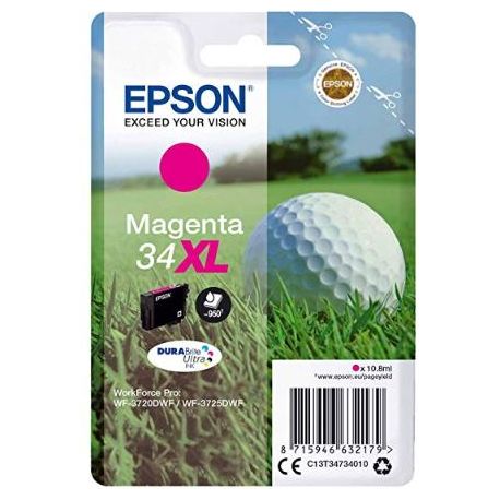 Cartouche Epson 34 XL Magenta 950 Pages Cartouche Epson 34 XL Magenta 950 Pages
