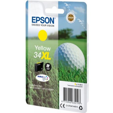 Cartouche Epson 34 XL Jaune 950 Pages Cartouche Epson 34 XL Jaune 950 Pages
