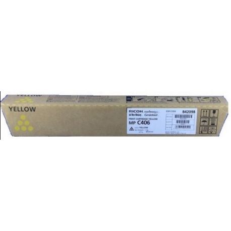 Toner Ricoh MP C406 Jaune 6000 Pages Toner Ricoh MP C406 Jaune 6000 Pages