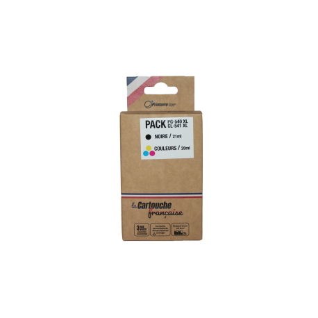 Cartouches Environnementales Canon PG-540 XL &ndash; CL-541 XL - 5222B005 / 5226B005 Noire 21ML et Couleurs 20ML
