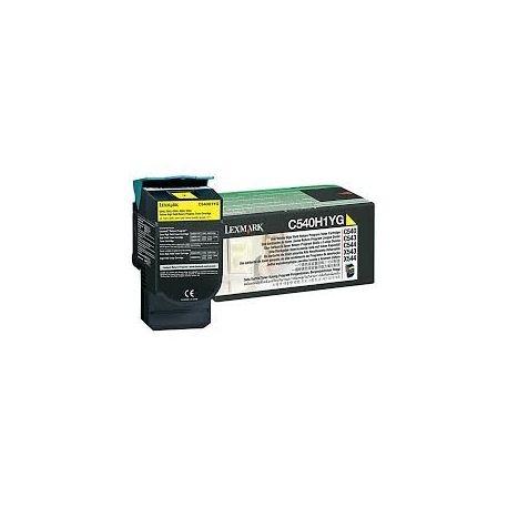 Toner Lexmark C540H1YG Jaune 2000 Pages