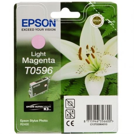 Cartouche Epson T0596N Stylus R2400 Magenta Claire 520 Pages Cartouche Epson T0596N Stylus R2400 Magenta Claire 520 Pages