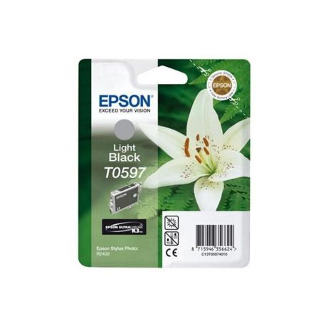 Cartouche Epson T0597 Stylus R2400 Grise 520 Pages