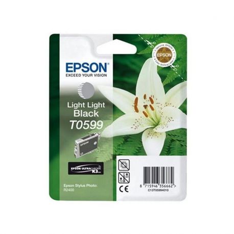 Cartouche Epson T0599 Stylus R2400 Grise Claire 520 Pages