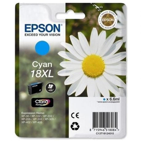Cartouche Epson 18XL Cyan 450 Pages Cartouche Epson 18XL Cyan 450 Pages