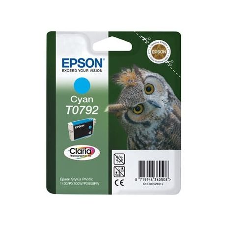 Cartouche Epson T0792 Cyan 1345 Pages Cartouche Epson T0792 Cyan 1345 Pages