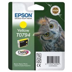 Cartouche Epson T0794 Stylus 1400 Jaune 975 Pages