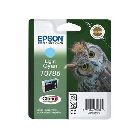 Cartouche Epson T0795 Stylus 1400 Cyan Claire 520 Pages Cartouche Epson T0795 Stylus 1400 Cyan Claire 520 Pages