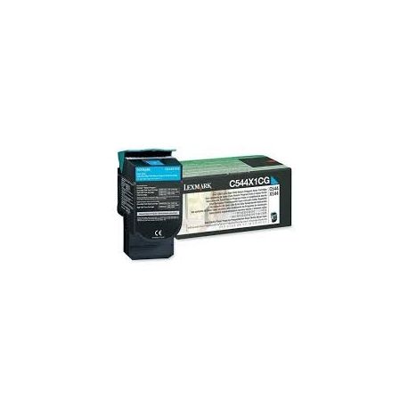 Toner Lexmark C544X1CG Cyan 4000 Pages