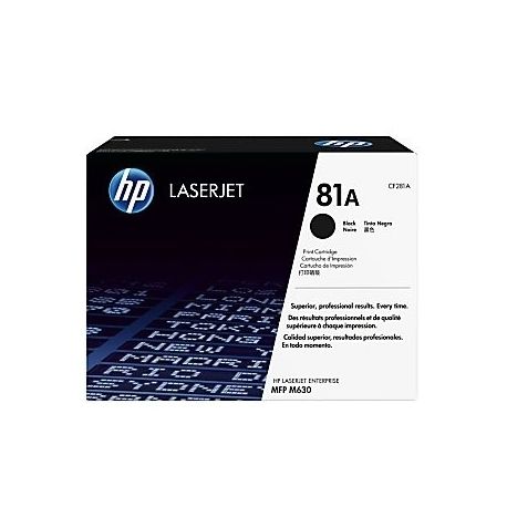 Toner Hp N°81A Noir 10500 Pages Toner Hp N°81A Noir 10500 Pages