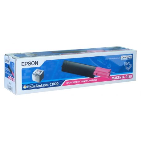 Toner Epson C13S050188 Pour C1100 Magenta 4000 Pages Toner Epson C13S050188 Pour C1100 Magenta 4000 Pages