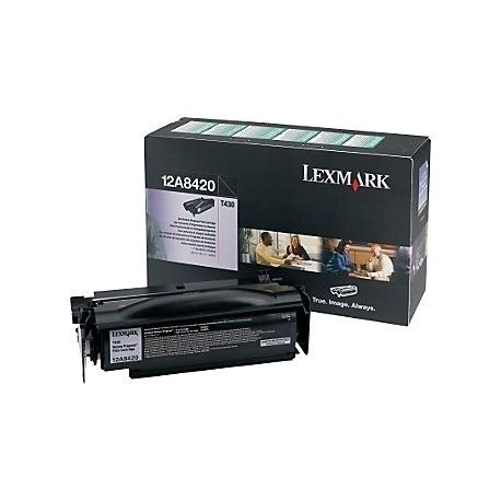 Toner Lexmark 12A8420 Noir 6000 Pages Toner Lexmark 12A8420 Noir 6000 Pages