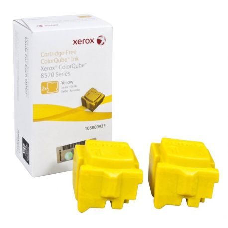 Bâtonnets Xerox 108R00933 - Pack de 2 - Jaune 4400 Pages Bâtonnets Xerox 108R00933 - Pack de 2 - Jaune 4400 Pages