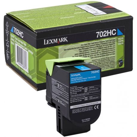 Toner Lexmark 70C2HC0 Pour CS310 Cyan 3000 Pages Toner Lexmark 70C2HC0 Pour CS310 Cyan 3000 Pages