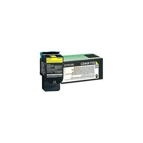 Toner Lexmark C544X1YG Jaune 4000 Pages Toner Lexmark C544X1YG Jaune 4000 Pages