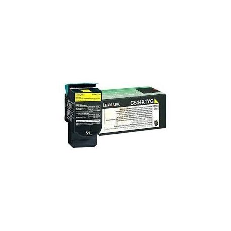 Toner Lexmark C544X1YG Jaune 4000 Pages