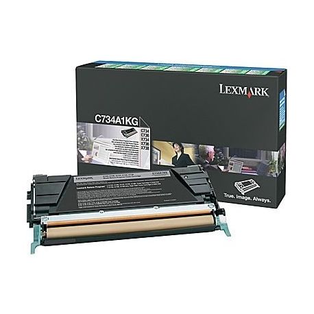 Toner Lexmark C734A1KG Noir 8000 Pages