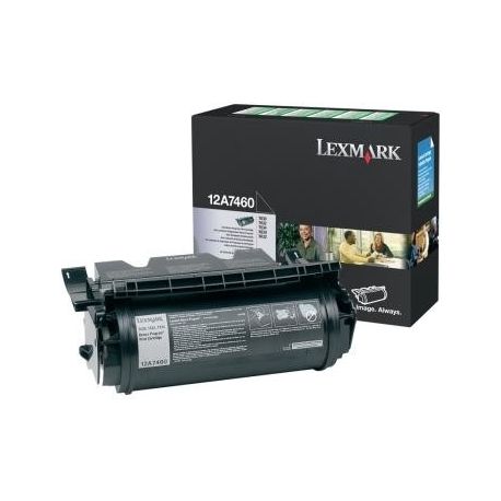 Toner Lexmark 12A7460 Noir 5000 Pages