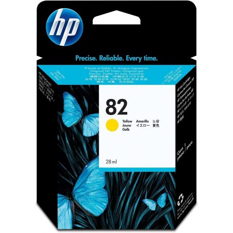 Cartouche Hp N°82 Jaune 28ML Cartouche Hp N°82 Jaune 28ML