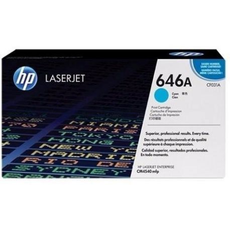 Toner Hp N°646A Cyan 12500 Pages