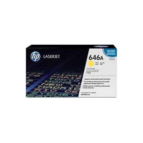 Toner Hp N°646A Jaune 12500 Pages