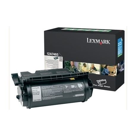 Toner Lexmark 12A7465 Noir 32000 Pages Toner Lexmark 12A7465 Noir 32000 Pages