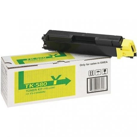 Toner Kyocera TK-580 Jaune 2800 Pages Toner Kyocera TK-580 Jaune 2800 Pages
