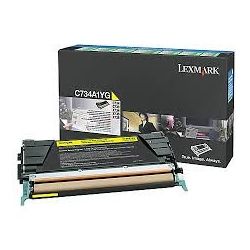 Toner Lexmark C734A1YG Jaune 6000 Pages