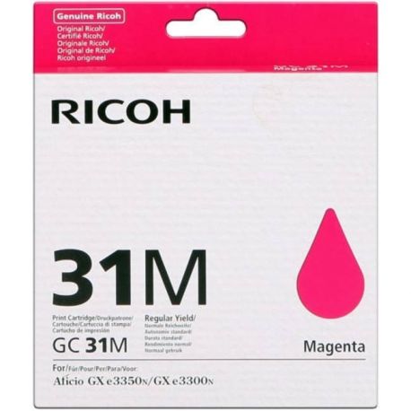 Cartouche Ricoh GC-31M Magenta 1560 Pages Cartouche Ricoh GC-31M Magenta 1560 Pages